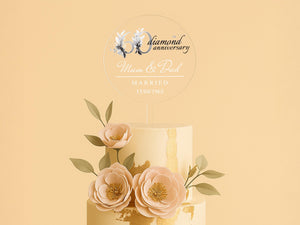 a three tiered wedding cake with flowers on top