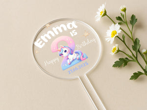 a magnifying glass with a picture of a unicorn on it