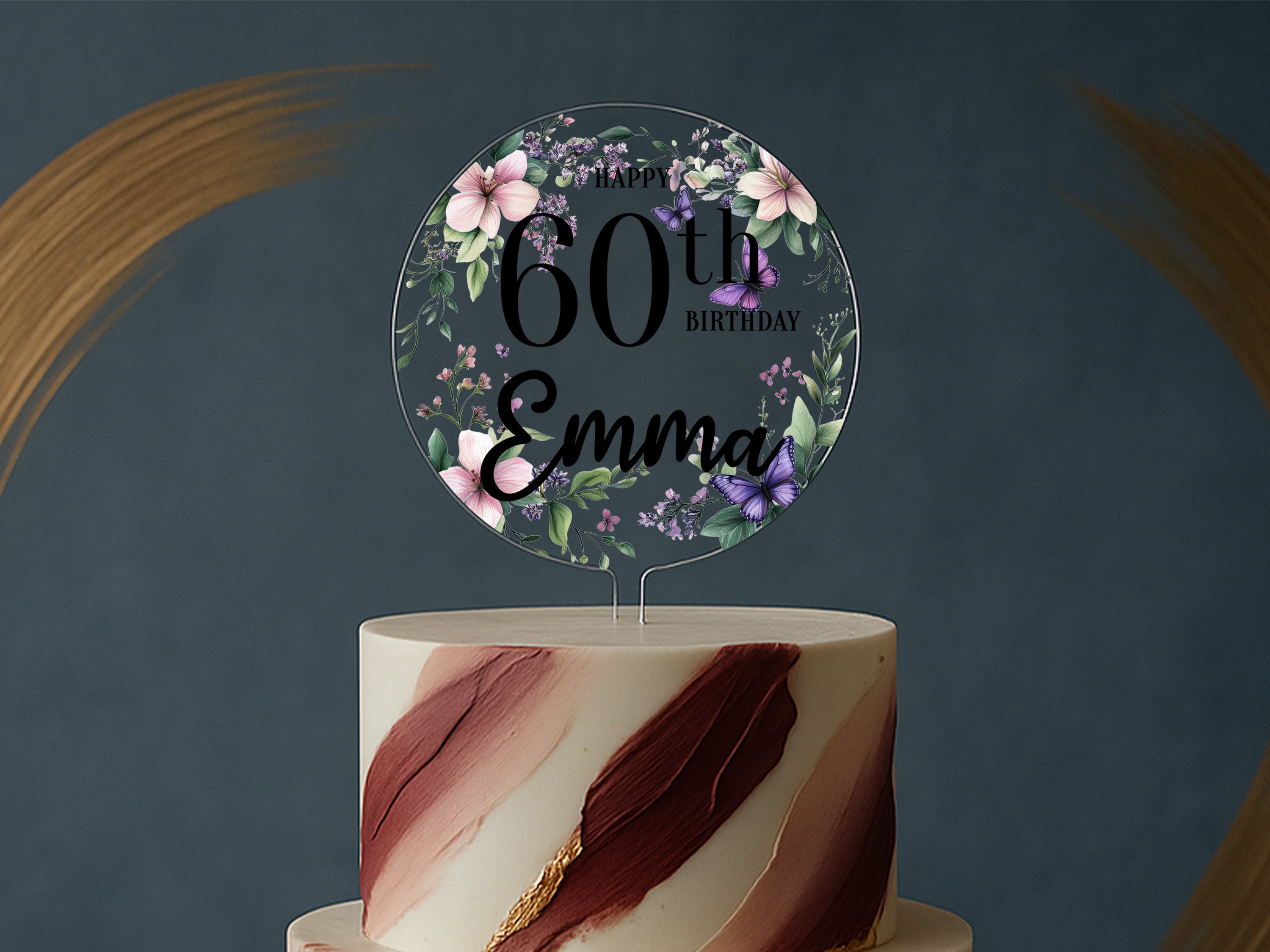 a close up of a cake on a table