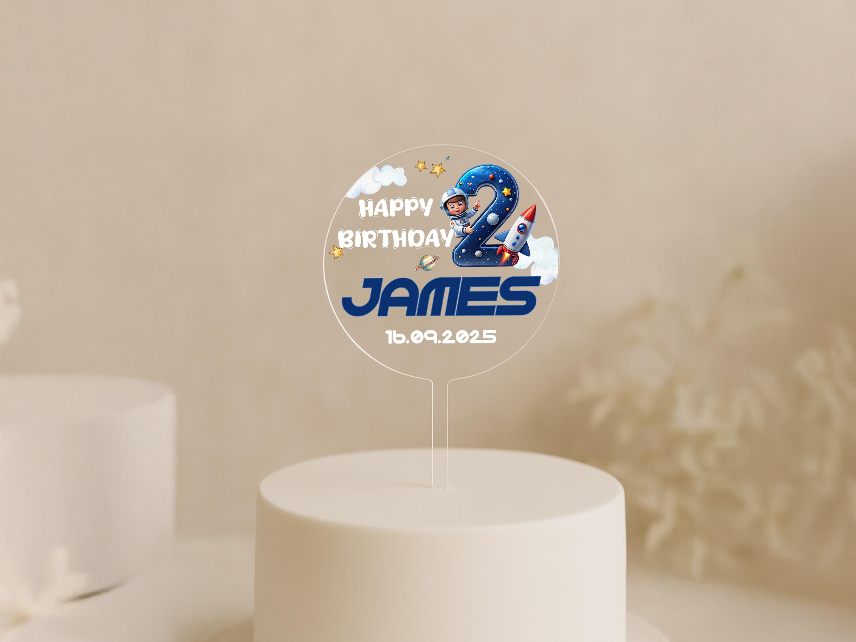 a birthday cake with a name on it