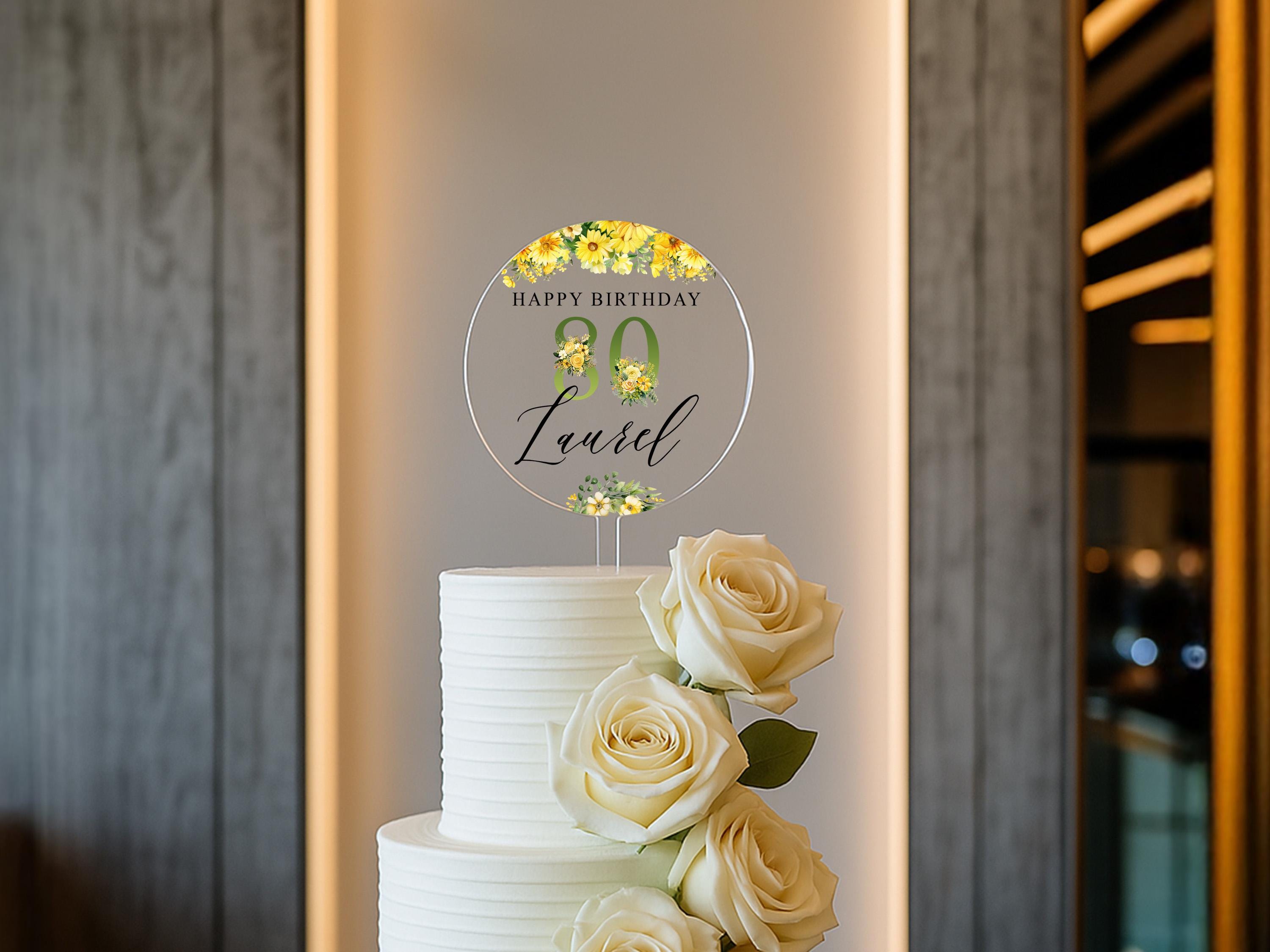 Personalised Keepsake Cake Topper – Milestone Birthday Decor