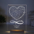 Custom Star Map by Date, Star Map Night Light, Anniversary Gift for Her, Engagement Gifts, Personalized Constellation Map, Gifts for Couples