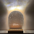 Personalized Night Light for Baby, Custom Moon and Stars Lamp with Name, Bedroom Night Light, Gift for Kids, Newborn Nursery Decor Keepsake