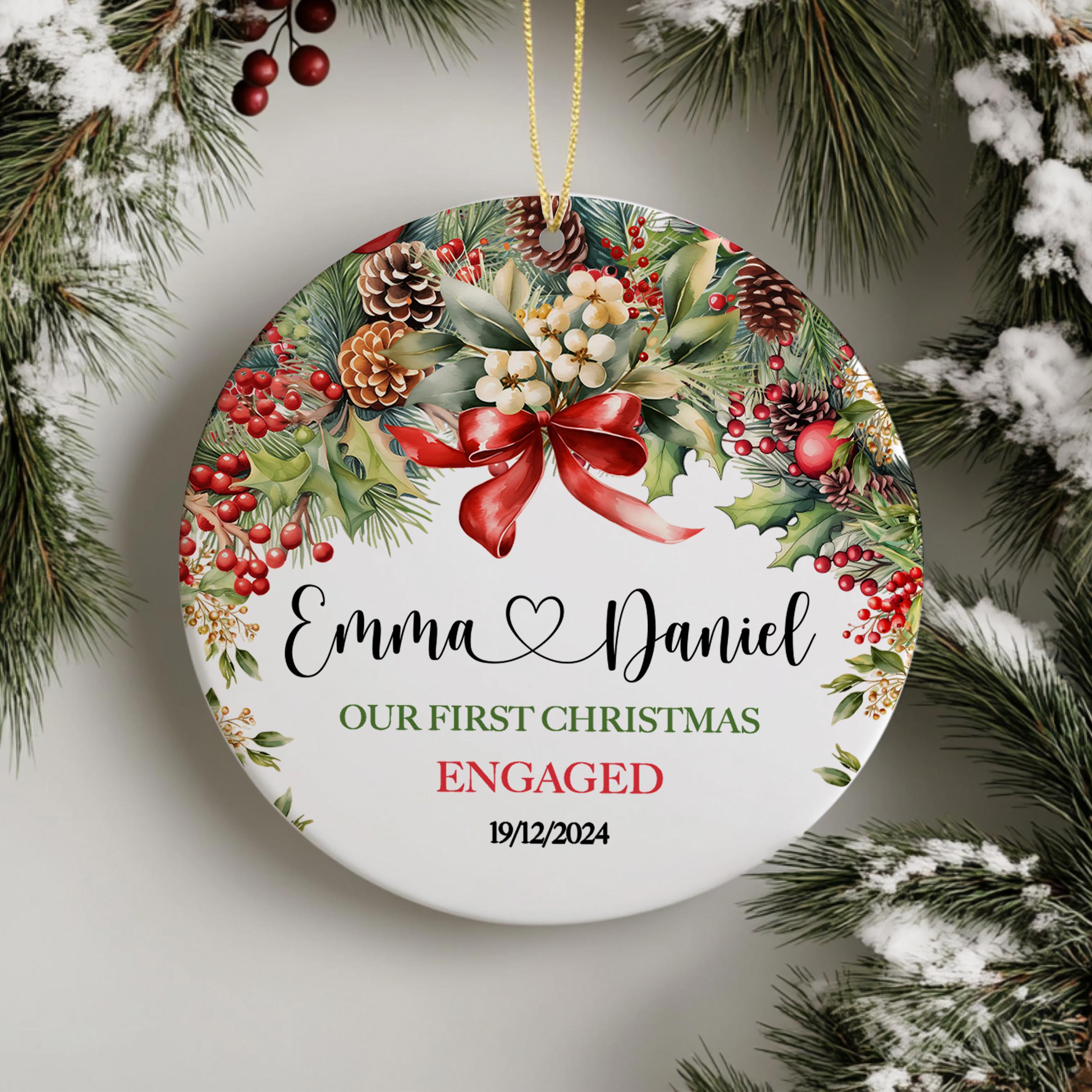 Married Ornament, Our First Christmas as Mr and Mrs Gift, Wedding Gift, Wedding Couples Ornament, First Married Christmas, Newlywed Gift