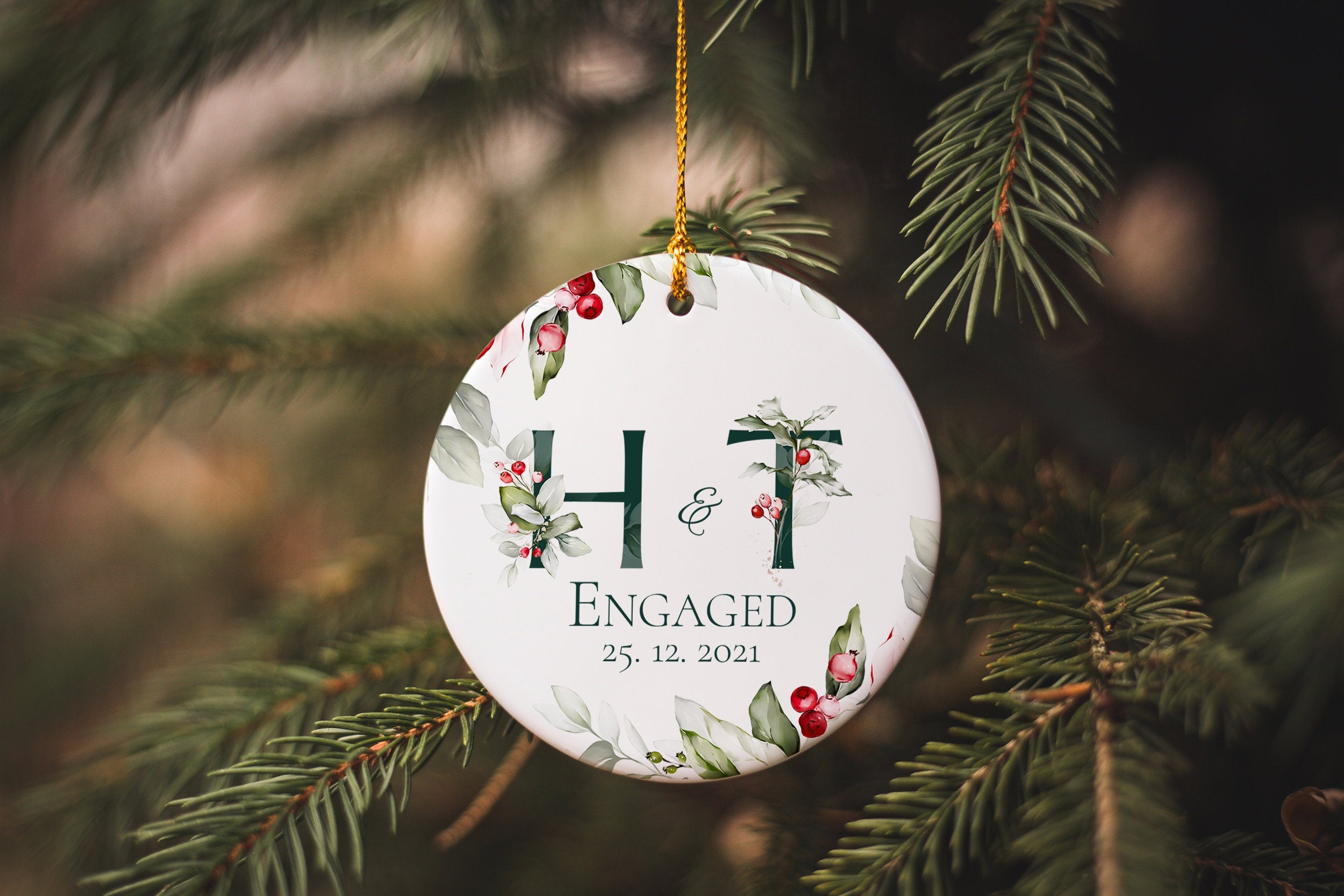 First Christmas Engaged Ornament, Engagement Christmas ornaments, Wedding Ornament, First 1st Christmas,First Christmas engagement Ornaments