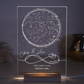 Personalized Star Map by Date, Constellation Night Light, Night Sky Map, Engagement Gift for Him and Her, Unique Christmas Gift,Gift for Her