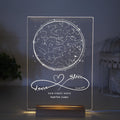 Where We First Met star map night lamp, anniversary gift for him, Star Map Our First Date night lamp, Wife anniversary, Girlfriend gift