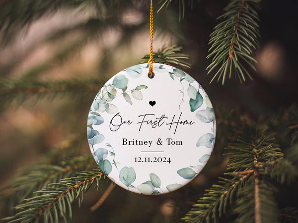 First Home Personalised Ornament, New Home Gift, Christmas In Our New Home, First Home 2024, Housewarming gift, First home keepsake