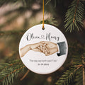 First Christmas Married Ornaments, Wedding anniversary gift, Our First Christmas Couple Ornament,first Christmas Married,1 year Married gift