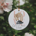 Our First Christmas Couple Ornament, First Christmas Engaged Ornament, Personalized Engagement Christmas gift, first Christmas engaged