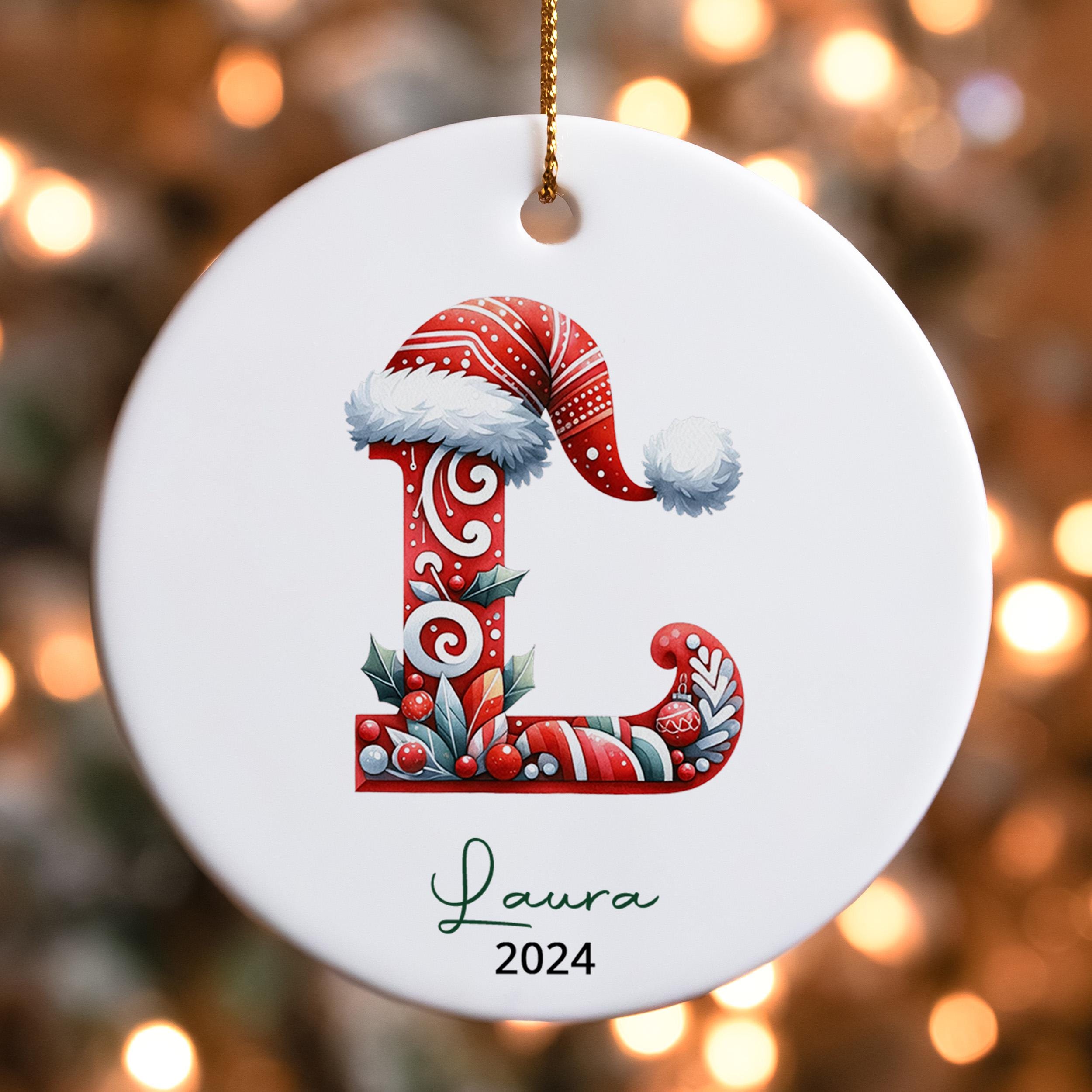 Personalized Baby's First Christmas Ornament with Custom Name and Year – Unique Keepsake Gift for Newborns and Parents