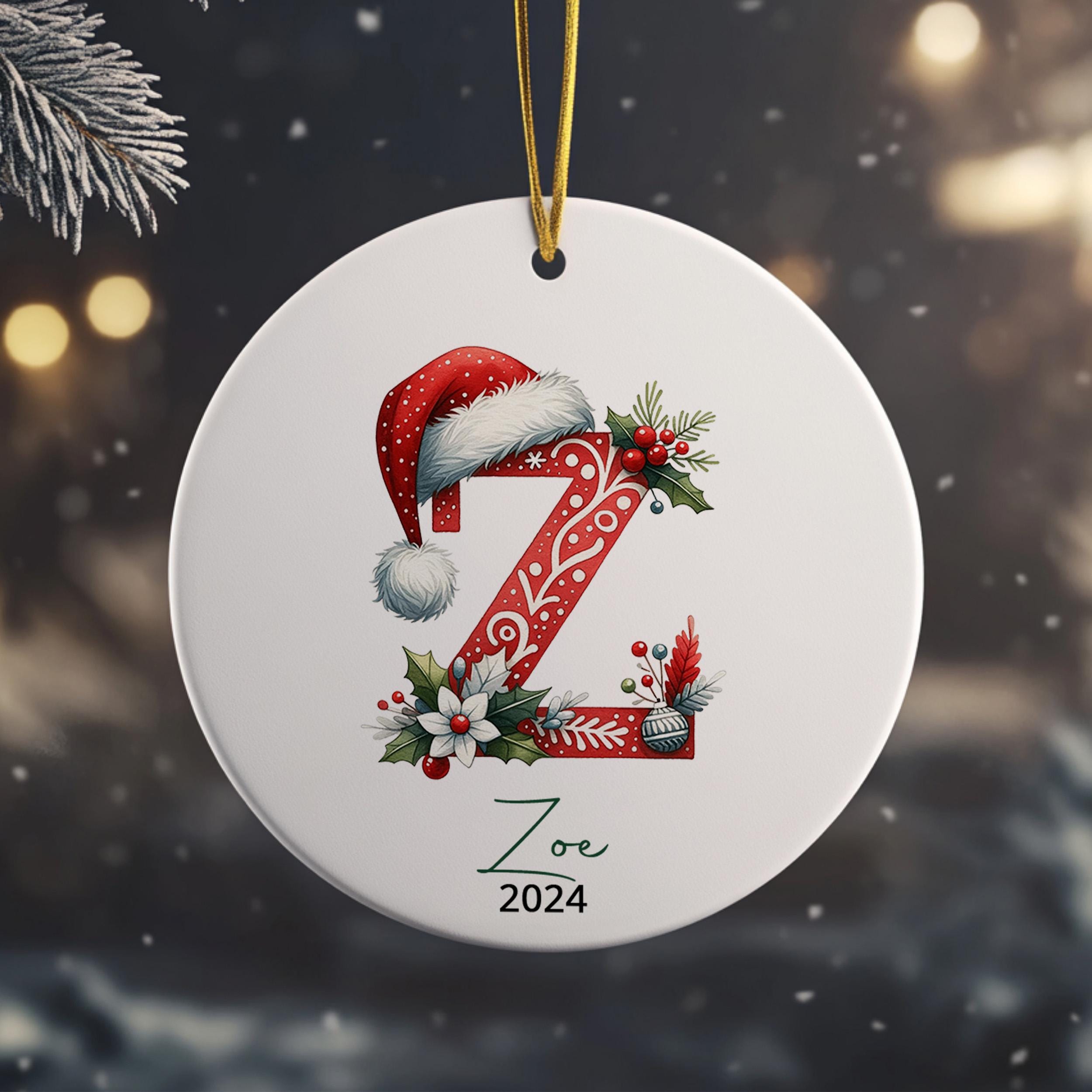 Personalized Baby's First Christmas Ornament with Custom Name and Year – Unique Keepsake Gift for Newborns and Parents