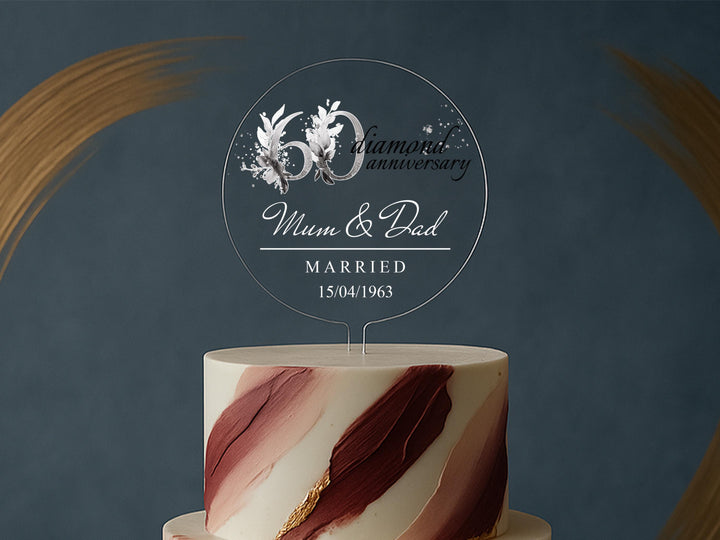 a wedding cake with red and white frosting