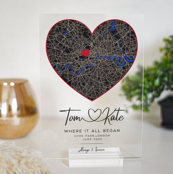Personalised our first date map