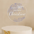 a birthday cake with a white frosted cake topper