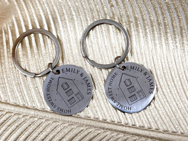 Couple’s moving in gift engraved with Home Sweet Home
