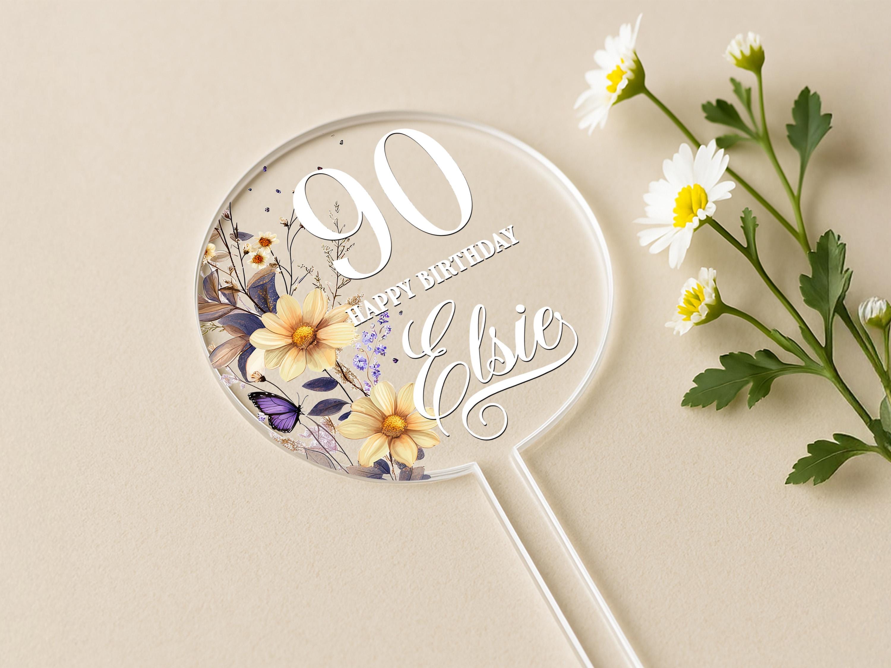 a close up of a magnifying glass with flowers