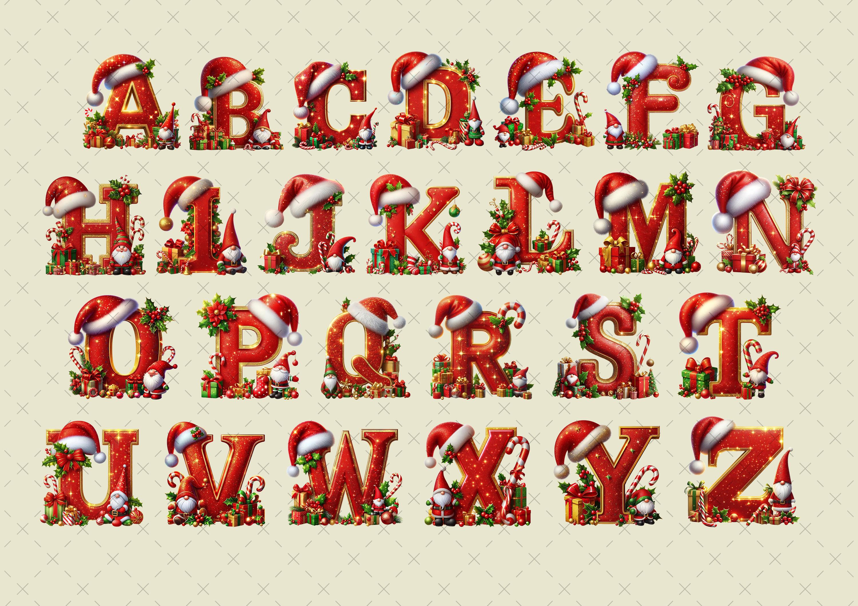 Baby First Christmas Ornament with Name & Initial - Personalised Santa Gnome Decoration for Christmas Tree 2025