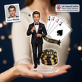Casino Birthday Caricature Standee | 30th 40th 50th 60th | Birthday Gift Him