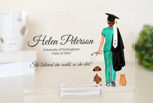 Our new Graduation range is here! Suitable for vet, doctor and nurse graduates and an excellent all-round choice for anybody graduating from school, college or university. Printed on A5 acrylic plaque or A4 canvas.