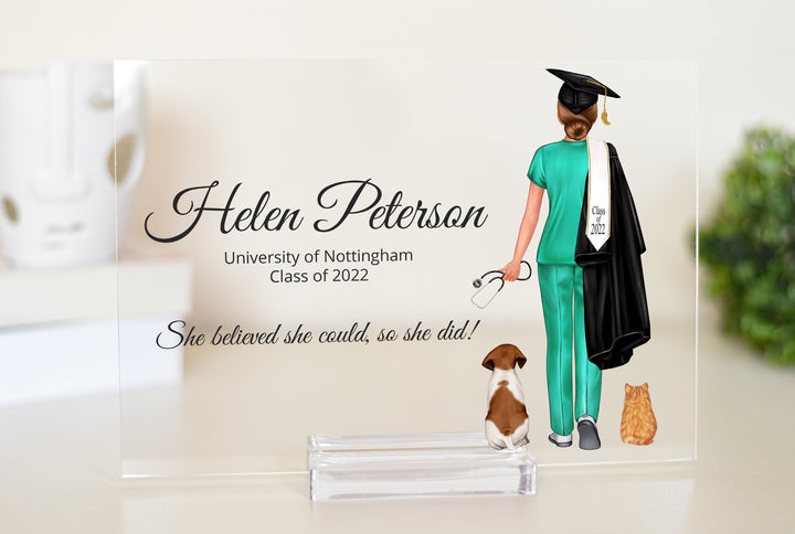 Our new Graduation range is here! Suitable for vet, doctor and nurse graduates and an excellent all-round choice for anybody graduating from school, college or university. Printed on A5 acrylic plaque or A4 canvas.