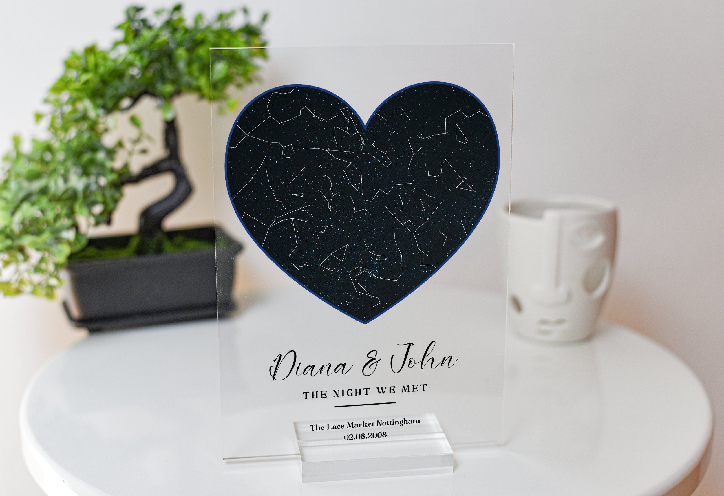 Custom Star map gift for the night we met