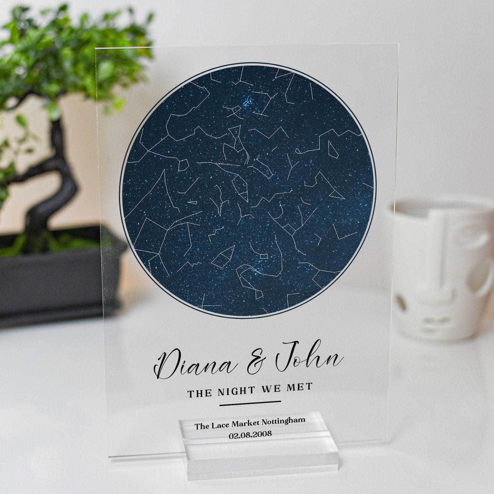 Custom Star map gift for the night we met