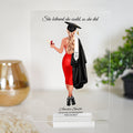 Looking for a unique and personalized graduation gift? Look no further than our custom plaque featuring over 100 dresses and over 250 hair styles! This beautiful and detailed print is the perfect way to celebrate your loved one's accomplishment.