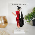 Looking for a unique and thoughtful graduation gift to celebrate a loved one's achievement in law school? Look no further than our custom law-themed wall art! This beautiful piece is designed with intricate details and features a girl graduation.