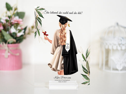 Celebrate Success with Personalised Graduation Plaque and Stand