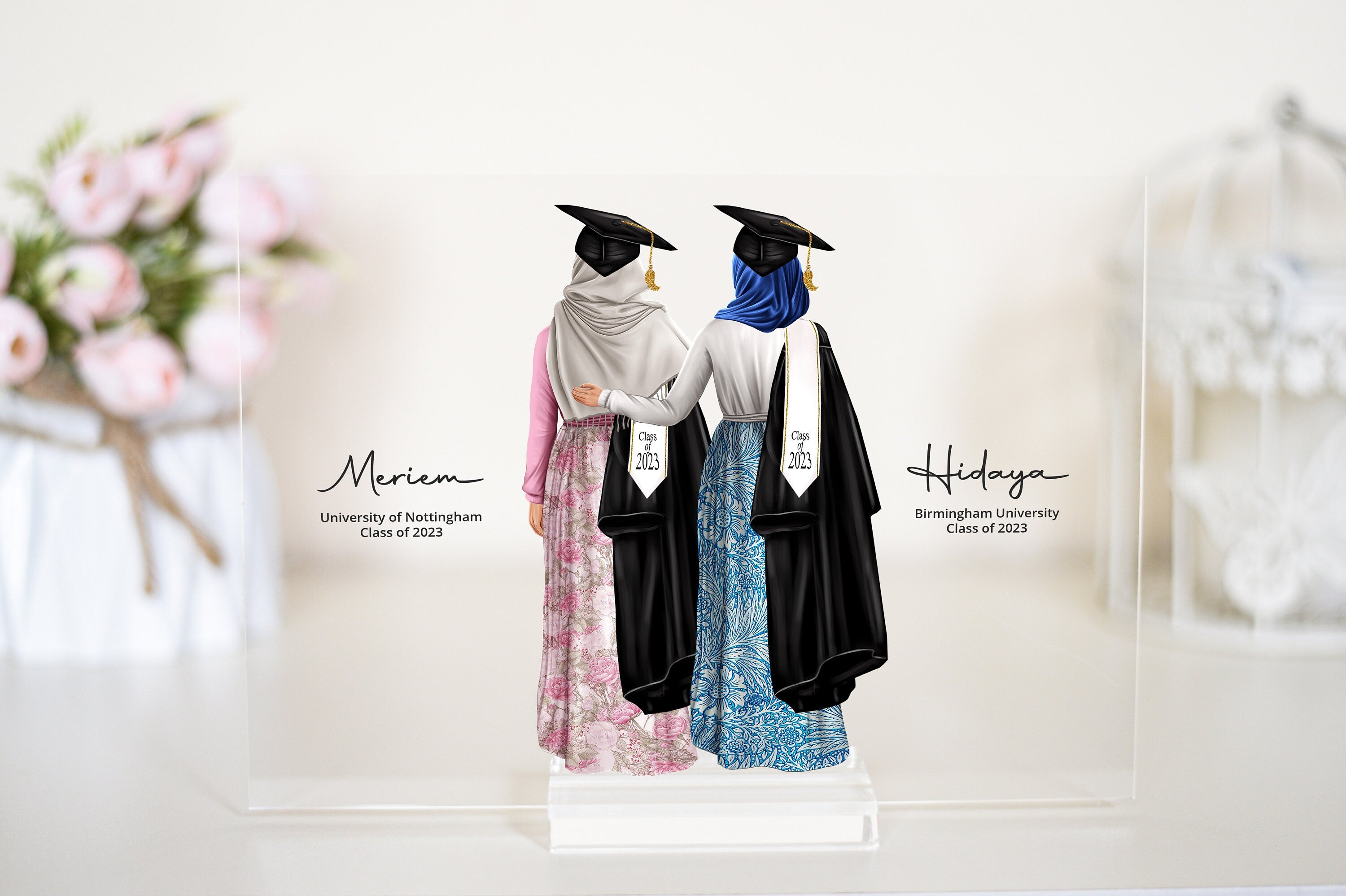 Personalised Muslim Graduation Gift, Islamic Graduation Present for Her, Best Friends Graduation Keepsake