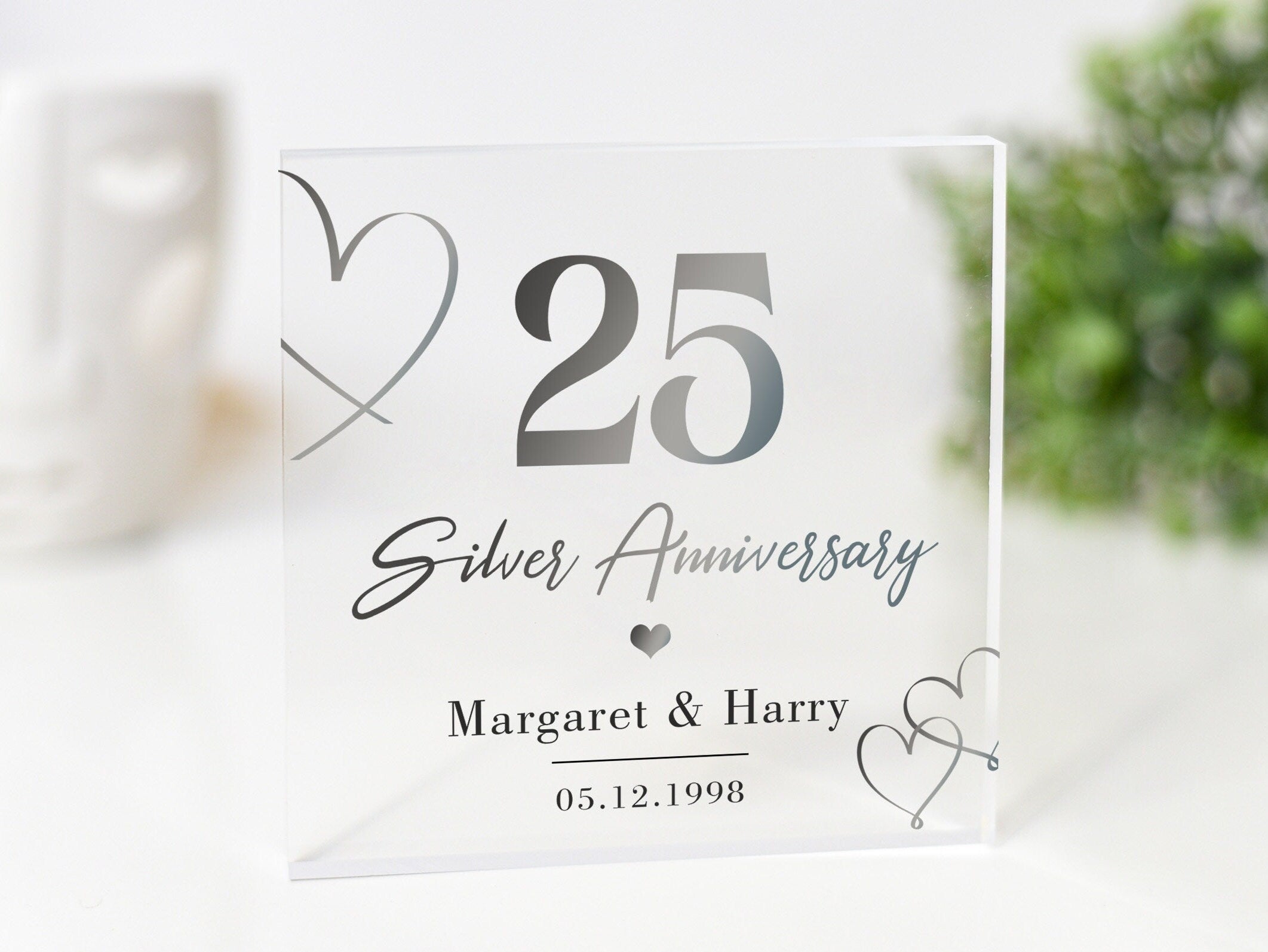 Ruby Wedding Anniversary Keepsake - Personalised Gift for 40th Year of Marriage