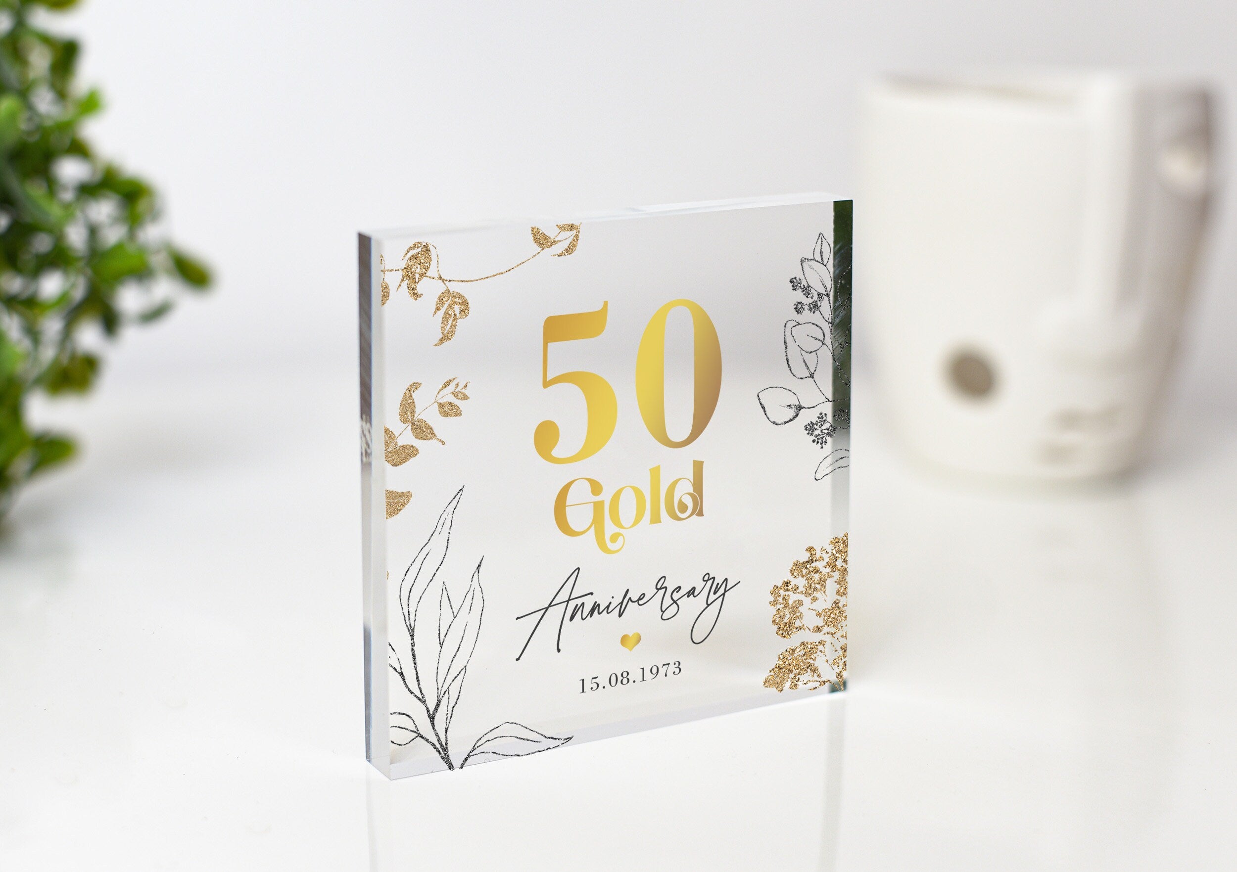 Personalised 50th Anniversary Tribute Gift for Special Moments