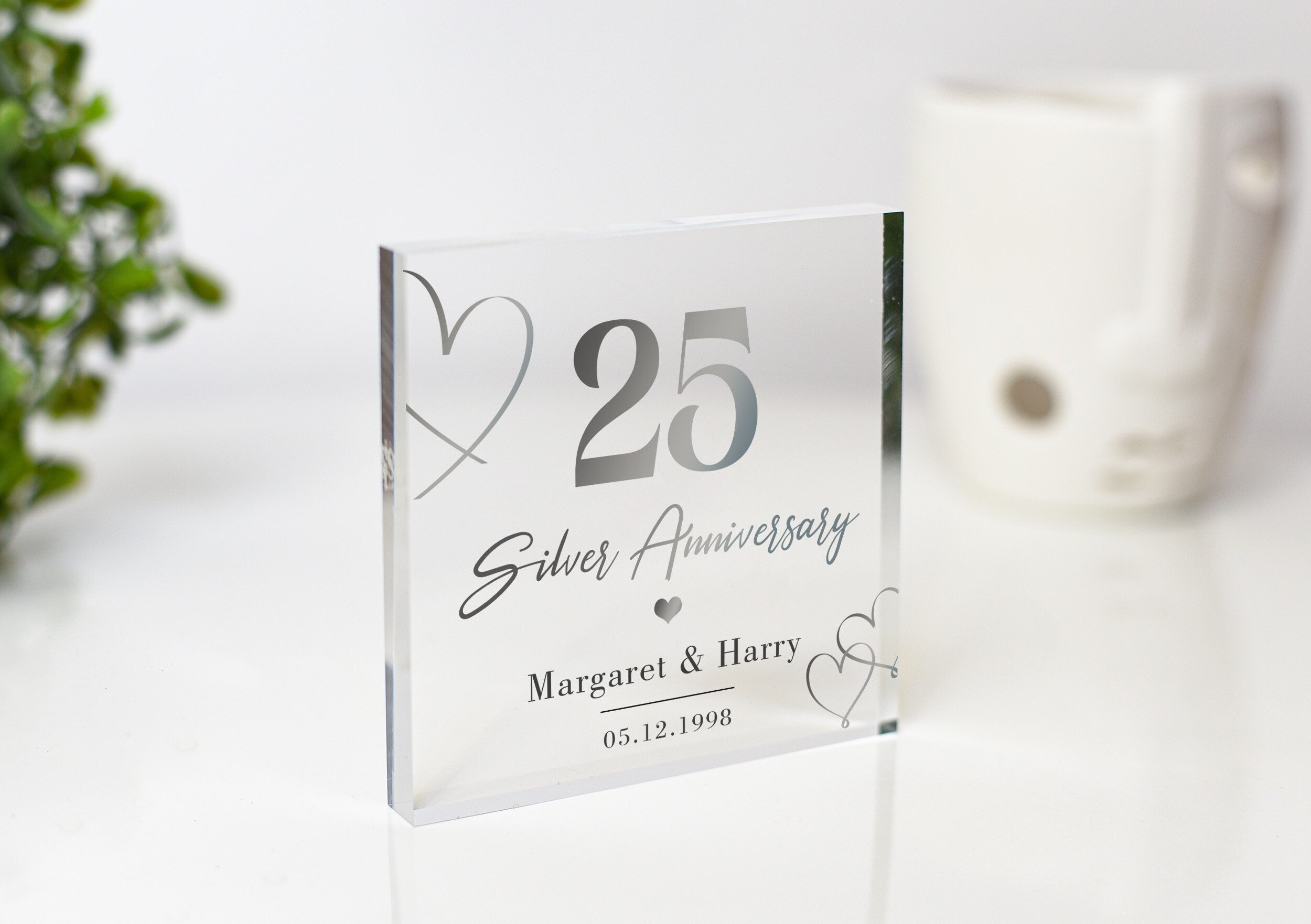 Ruby Wedding Anniversary Keepsake - Personalised Gift for 40th Year of Marriage