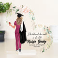 Celebrate the Nurse Graduation with Personalized Heart-Shaped Acrylic Plaque | Nurse Graduation Gifts | College Graduation | NHS Friends