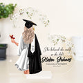 Graduation Heart Plaque with Personalised Print